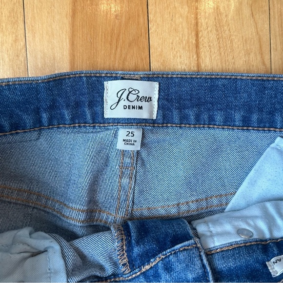 J Crew Denim Blue Distressed Jeans size 25 - Picture 2 of 3